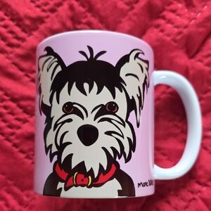 Pink Yorkie Marc Tetro Ceramic Mug